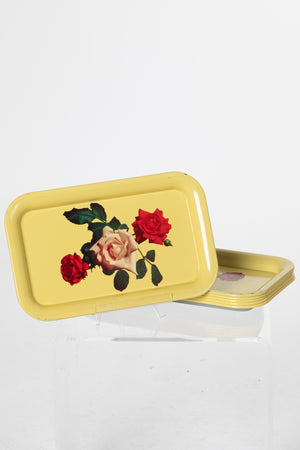 VINTAGE FULL BLOOM ROLLING TRAY
